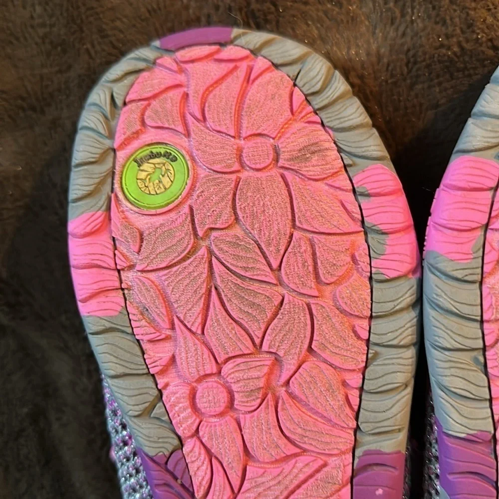 JAMBU KD Sora Pink/ Silver Mary Jane Outdoor/ Water Shoe Sz 5 Big Kid